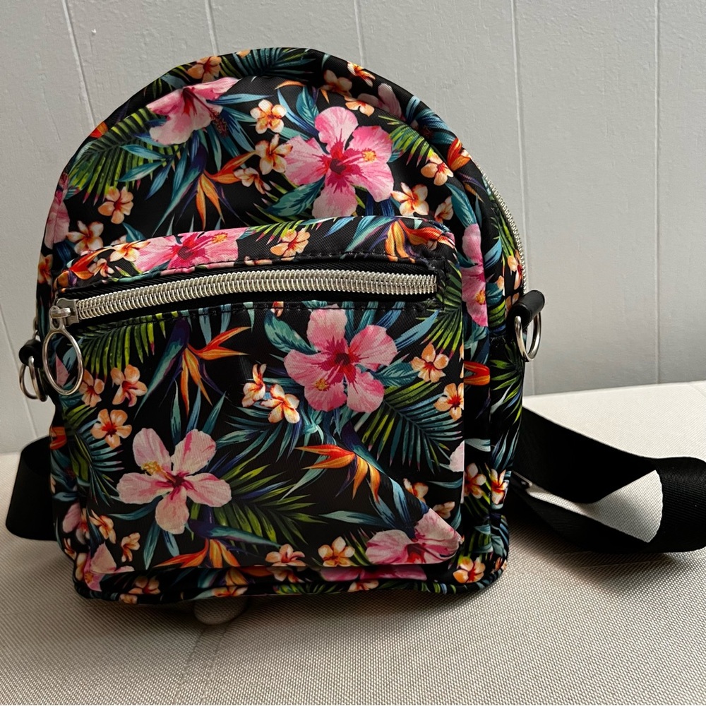 No Boundries Convertible Floral Mini Backpack